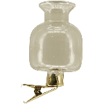 Vase mit Klammer Set/3 Vitreous, klar, Glas, 14,5x9x5 cm