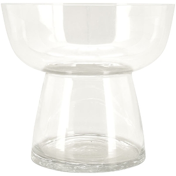 Vase Verrerie, klar, Glas, 21,5x21,5x25 cm