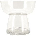 Vase Verrerie, klar, Glas, 21,5x21,5x25 cm