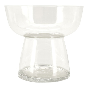 Vase Verrerie, klar, Glas, 21,5x21,5x25 cm