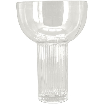 Vase Verrerie, klar, Glas, 18x18x25 cm