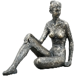 FrauSkulptur Hilda, Polyresin, 27,2x10,2x21 cm
