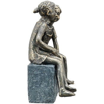 KinderPaar Hilda, Polyresin, 18,2x10,4x22 cm