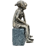 KinderPaar Hilda, Polyresin, 18,2x10,4x22 cm
