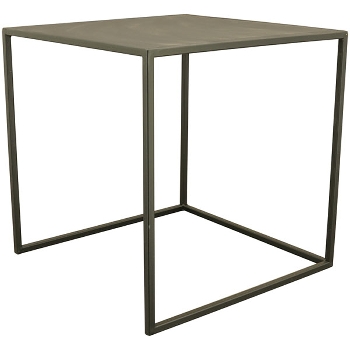 TischSet/3 Sobre, schwarz, Metall, 35x35x35 cm
