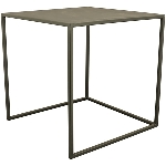 TischSet/3 Sobre, schwarz, Metall, 35x35x35 cm