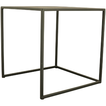 TischSet/3 Sobre, schwarz, Metall, 35x35x35 cm