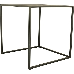 TischSet/3 Sobre, schwarz, Metall, 35x35x35 cm