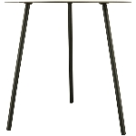 TischSet/2 Sobre, schwarz, Metall, 45x45x40 cm, 55x55x45 cm
