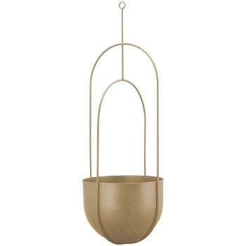 PflanzTopfHänger ClairBlanc, creme, Metall, 21x21x60 cm