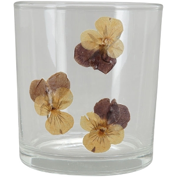 WindLicht LesFleurs, Glas, 7,3x7,3x8 cm