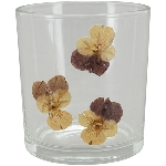 WindLicht LesFleurs, Glas, 7,3x7,3x8 cm