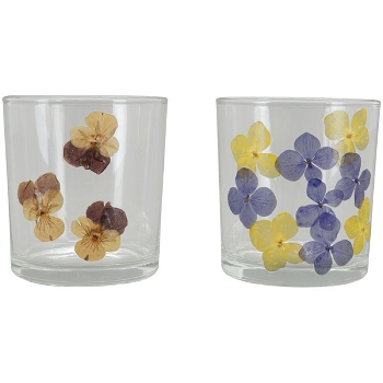 WindLicht LesFleurs, Glas, 7,3x7,3x8 cm