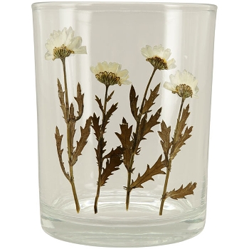 WindLicht LesFleurs, Glas, 10x10x12,5 cm