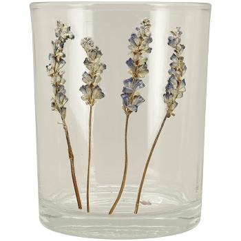 WindLicht LesFleurs, Glas, 10x10x12,5 cm