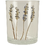 WindLicht LesFleurs, Glas, 10x10x12,5 cm