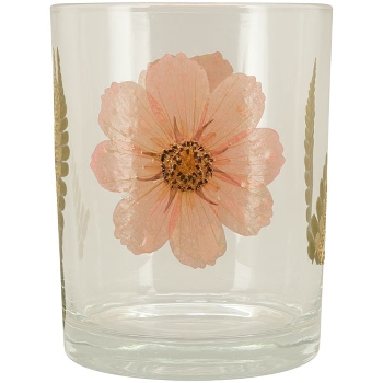 WindLicht LesFleurs, Glas, 10x10x12,5 cm