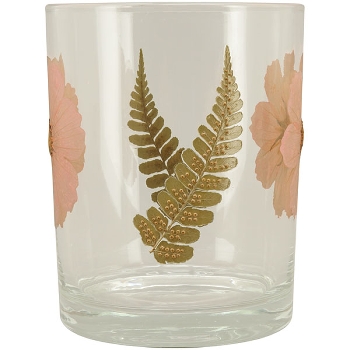 WindLicht LesFleurs, Glas, 10x10x12,5 cm