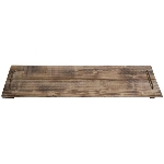 Tablett Bloom, Holz/Metall, 80x20,5x7 cm