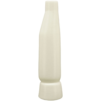 Vase ZONDA, weiß, Keramik, 9,3x9,3x36 cm
