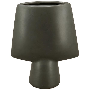 Vase ZONDA, schwarz, Keramik, 13,5x6,3x16,5 cm