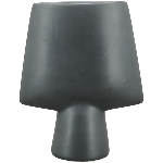 Vase ZONDA, schwarz, Keramik, 13,5x6,3x16,5 cm