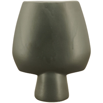 Vase ZONDA, schwarz, Keramik, 16,5x7x20,5 cm