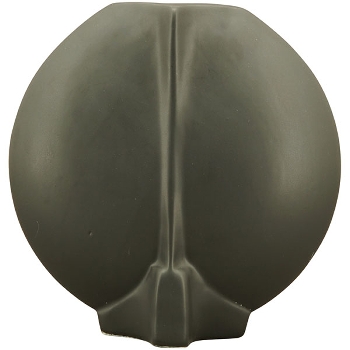 Vase ZONDA, schwarz, Keramik, 17x6,5x17 cm