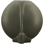 Vase ZONDA, schwarz, Keramik, 23x8x23 cm