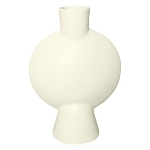 Vase ZONDA, weiß, Keramik, 16,5x9x24 cm