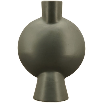 Vase ZONDA, schwarz, Keramik, 16,5x9x24 cm