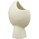 Vase ZONDA, weiß, Keramik, 13,5x6,8x17,8 cm