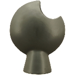Vase ZONDA, schwarz, Keramik, 13,5x6,8x17,8 cm