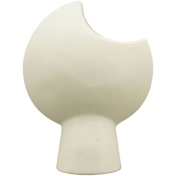 Vase ZONDA, weiß, Keramik, 16,5x8,8x21,5 cm