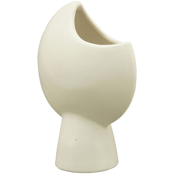 Vase ZONDA, weiß, Keramik, 16,5x8,8x21,5 cm