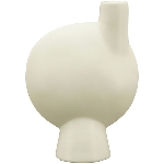 Vase ZONDA, weiß, Keramik, 13,3x6,7x18,5 cm