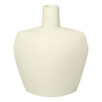 Vase ZONDA, weiß, Keramik, 16x7x20 cm