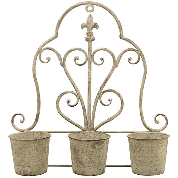 WandHalter mit PflanzTopf ArtFerro, Metall, 40x11x43 cm
