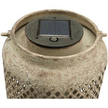 Laterne mit Solar ArtFerro, Metall, 15x15x23 cm