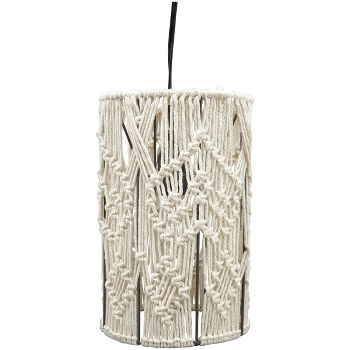 Lampe SWILL, Baumwolle Seil/Metall, 18x18x28 cm