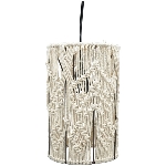 Lampe SWILL, Baumwolle Seil/Metall, 18x18x28 cm