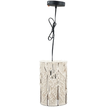Lampe SWILL, Baumwolle Seil/Metall, 18x18x28 cm