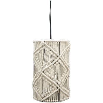 Lampe SWILL, Baumwolle Seil/Metall, 18x18x28 cm