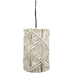 Lampe SWILL, Baumwolle Seil/Metall, 18x18x28 cm