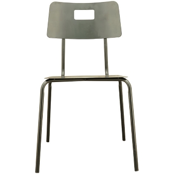 Stuhl Sobre, schwarz, Metall, 49x57x84 cm