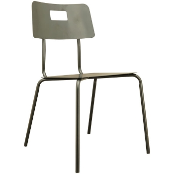 Stuhl Sobre, schwarz, Metall, 49x57x84 cm