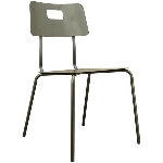 Stuhl Sobre, schwarz, Metall, 49x57x84 cm