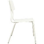 Stuhl ClairBlanc, weiß, Metall, 49x57x84 cm