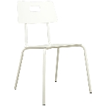 Stuhl Sobre, weiß, Metall, 49x57x84 cm