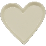 HerzTeller Ivory, weiß, Dolomite, 16,5x16,5x2,2 cm